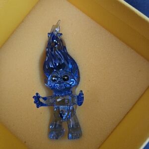 Swarovski Dreamworks Blue Lucky Troll Brand New